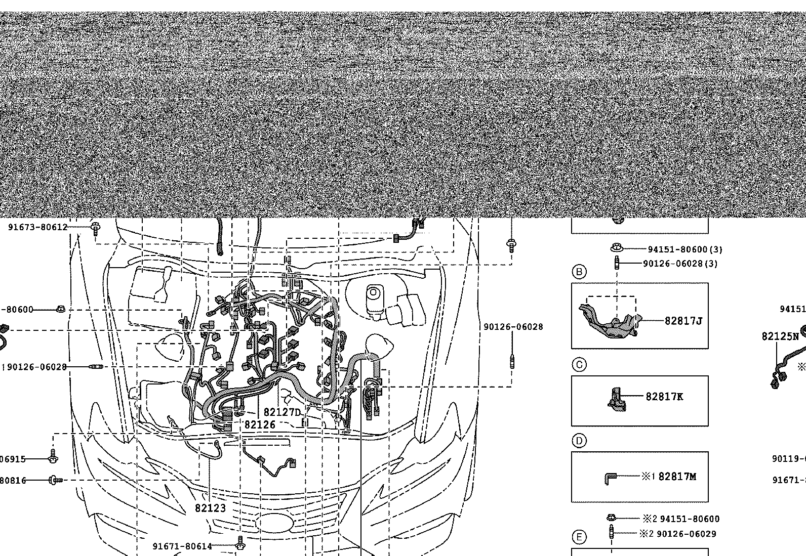 82113-53180 WIRE, ENGINE ROOM, NO.3 product image