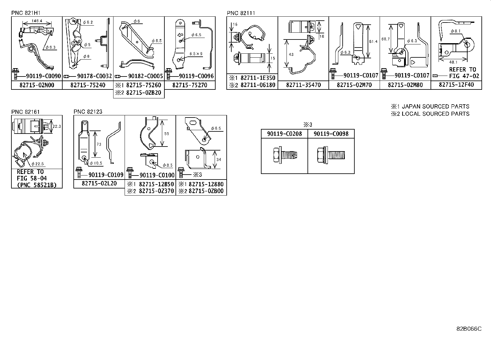 82046-02020 WIRE SUB-ASSY, BODY GROUND, NO.1 product image
