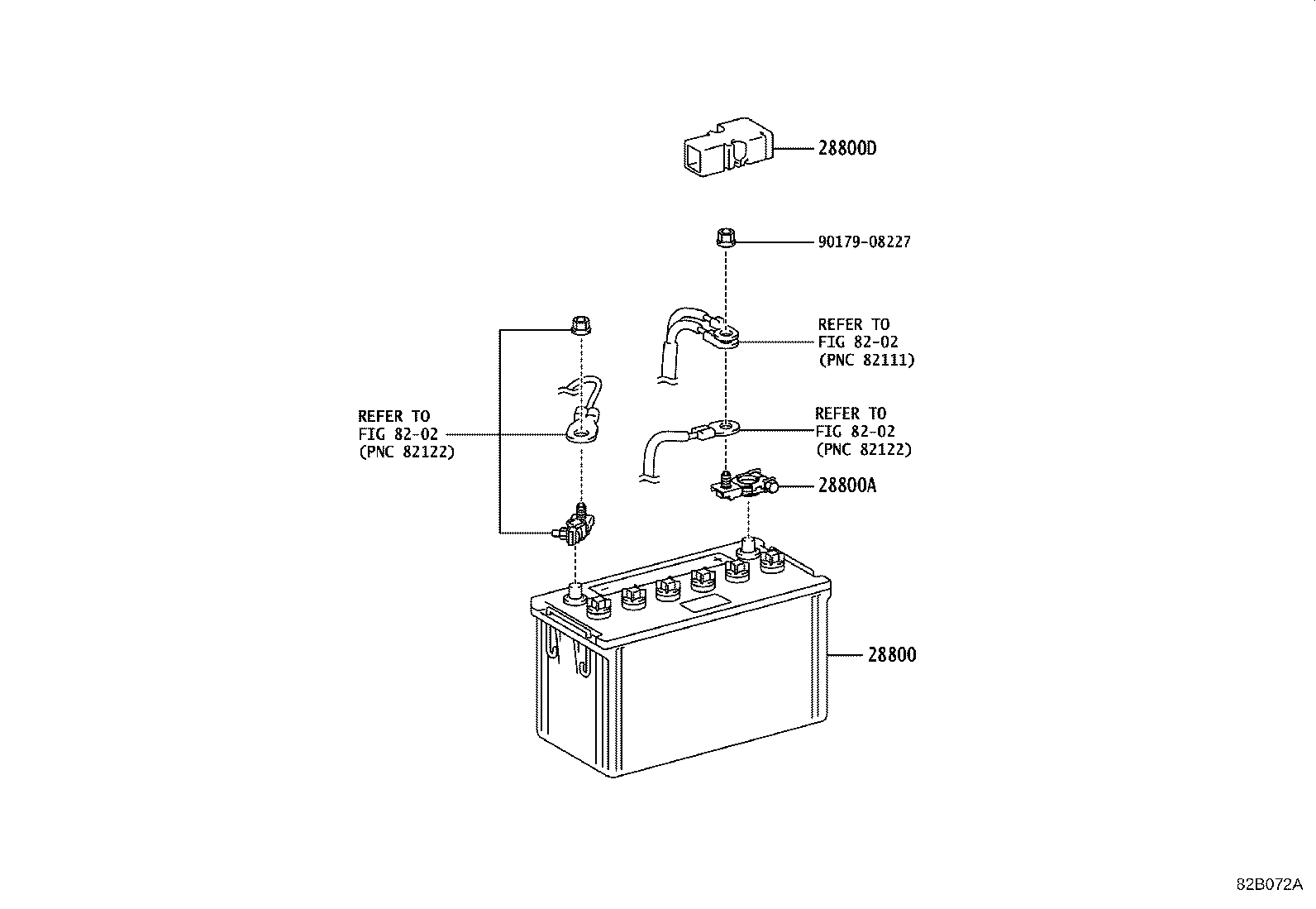 82122-37C80 CABLE, BATTERY TO STARTER(FOR BATTERY TO MAIN SWITCH) product image