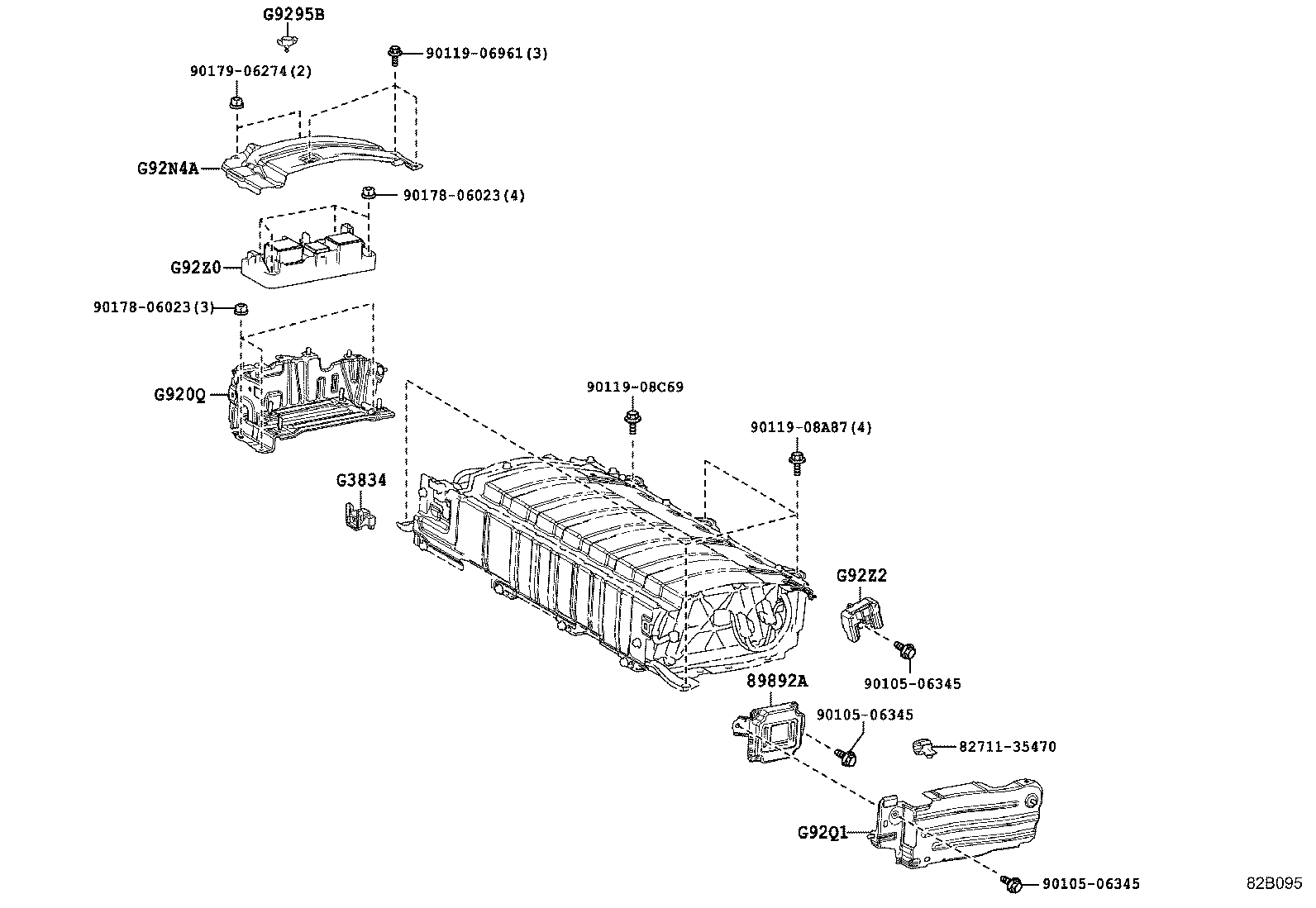 28899-37061 INSULATOR, BATTERY product image