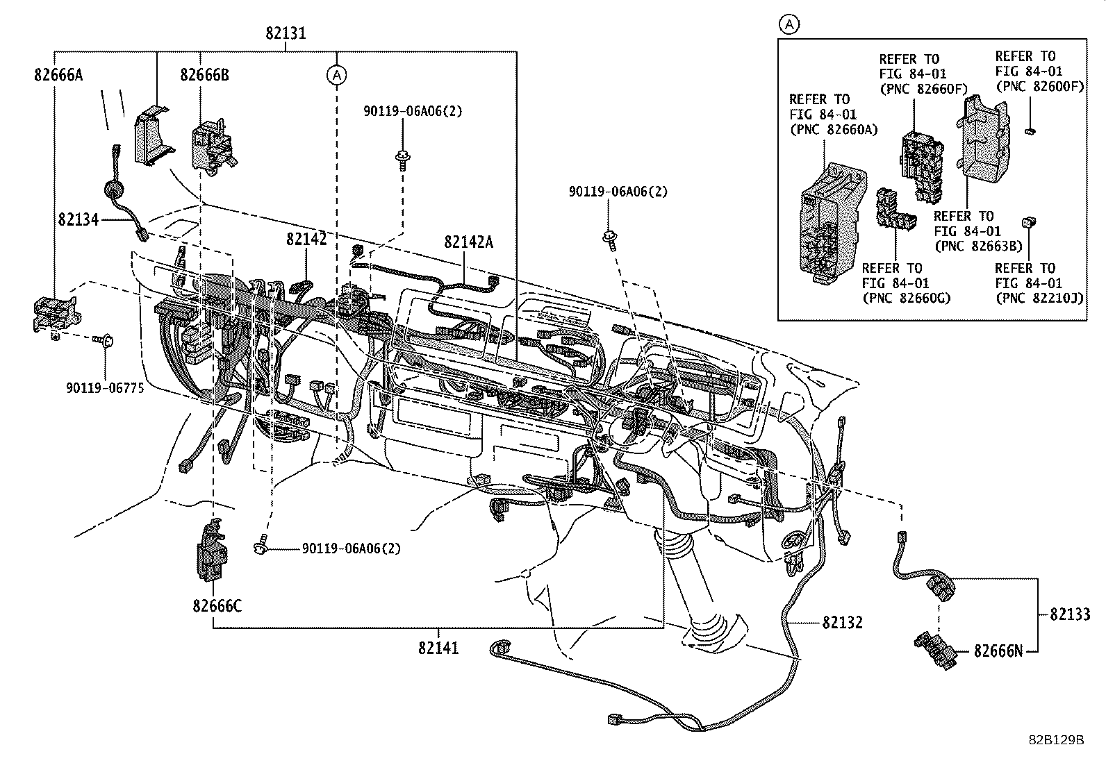 82142-V4050 WIRE, INSTRUMENT PANEL, NO.2 product image