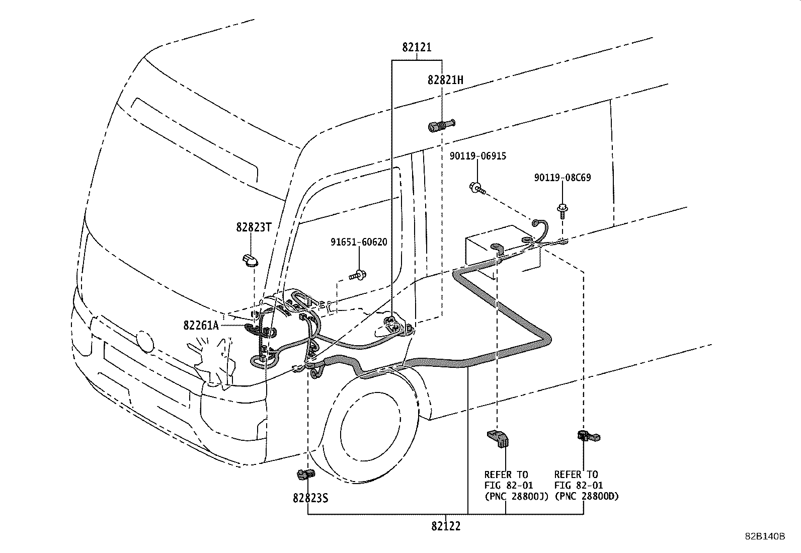 82142-36260 WIRE, INSTRUMENT PANEL, NO.2 product image
