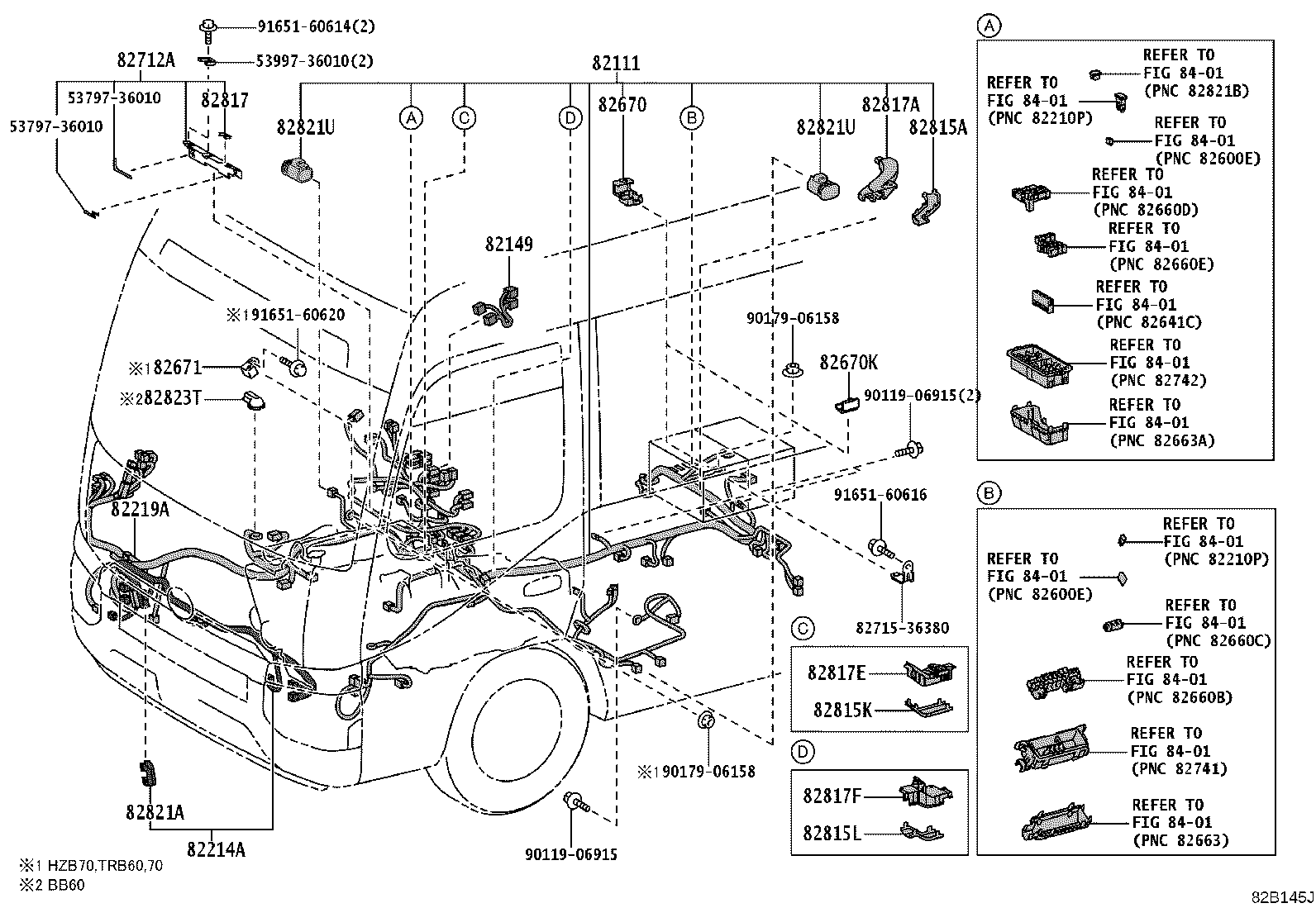 82142-36260 WIRE, INSTRUMENT PANEL, NO.2 product image