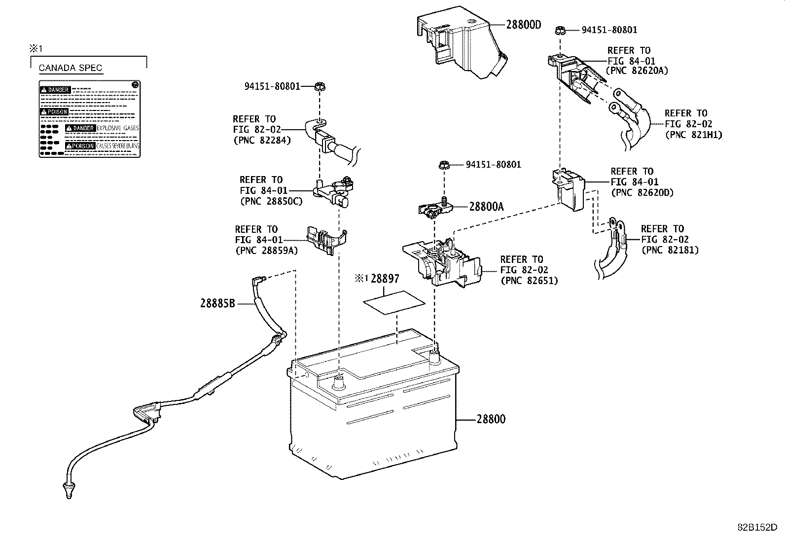 Toyota 28885-38020 HOSE, BATTERY