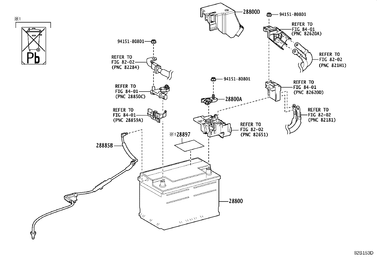 28813-38020 BRACKET, SUB-BATTERY product image