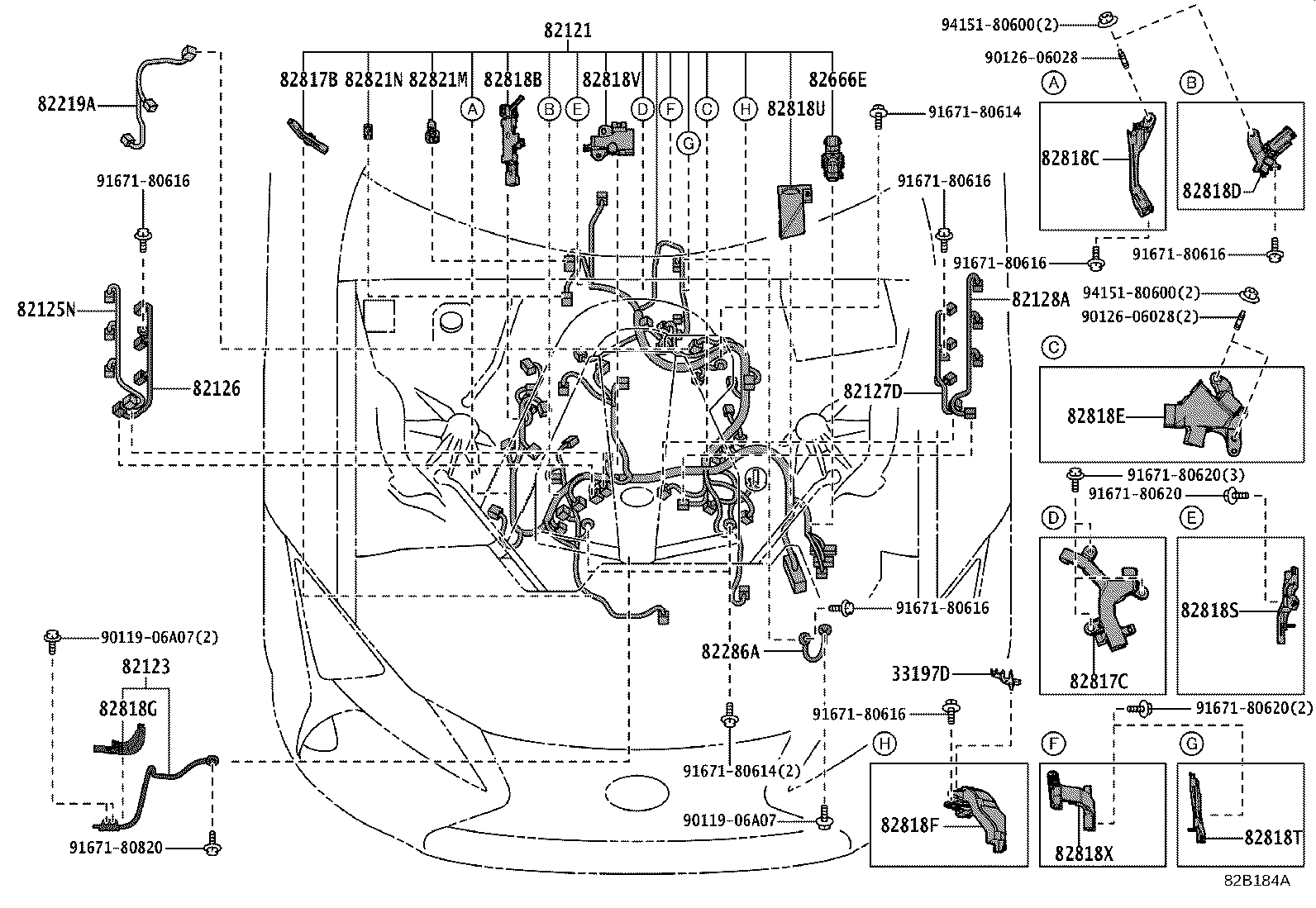 82121-11020 WIRE, ENGINE product image