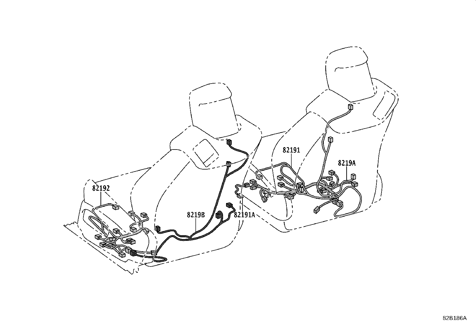 82142-11030 WIRE, INSTRUMENT PANEL, NO.2 product image