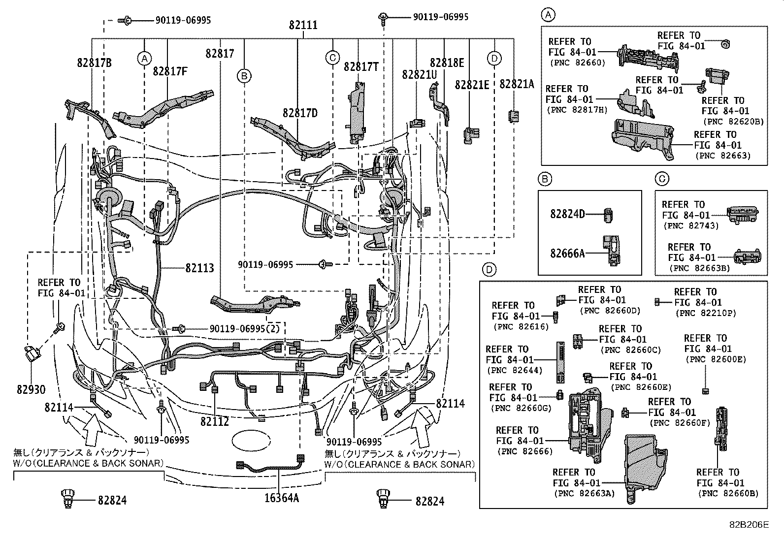 Toyota 82161-3AS01 WIRE, FLOOR