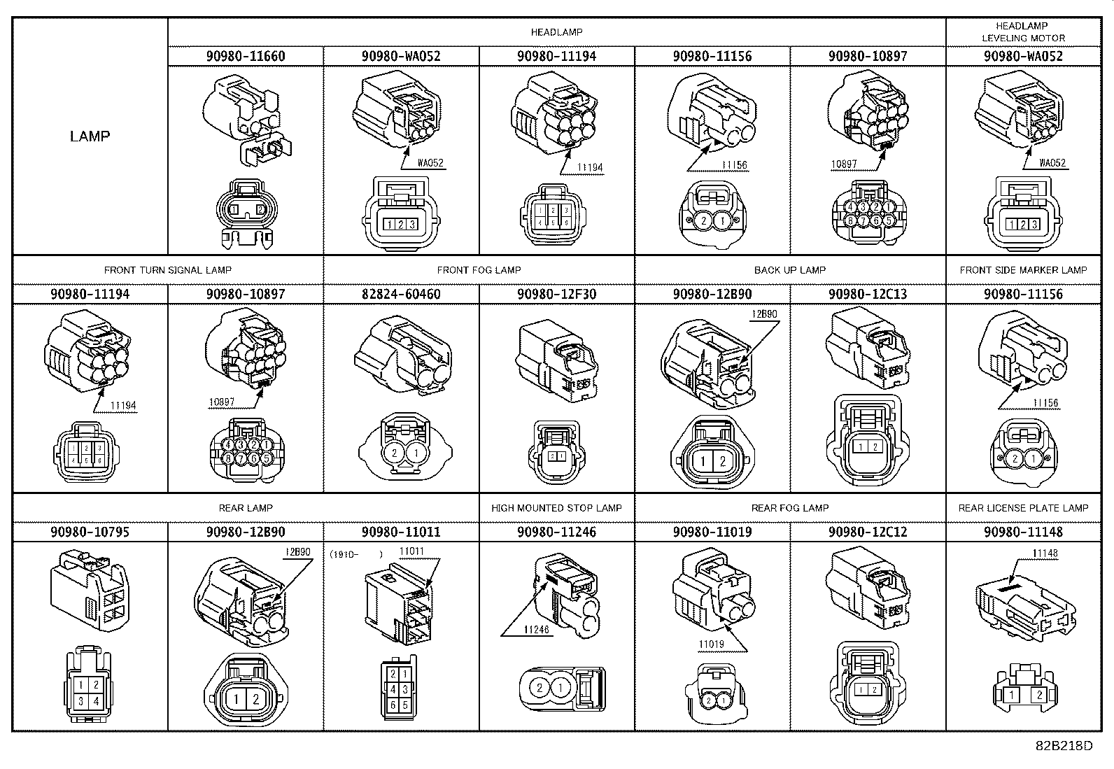 82184-F4420 WIRE, BACK DOOR, NO.1 product image