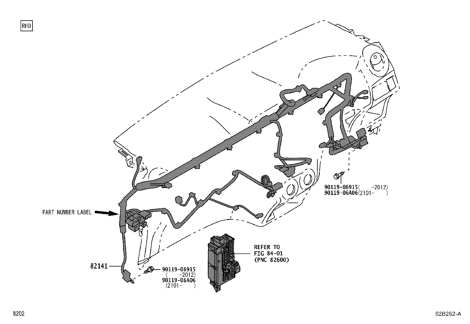82046-BZ240 WIRE, BODY GROUND product image