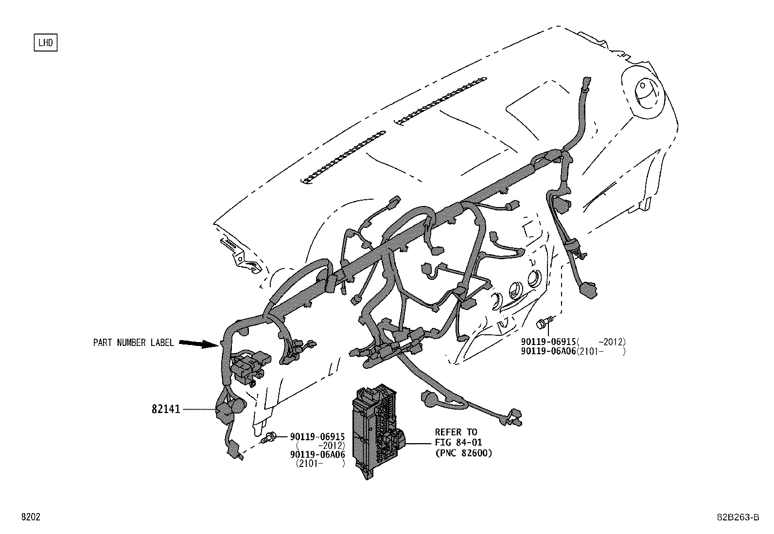 82046-BZ240 WIRE, BODY GROUND product image