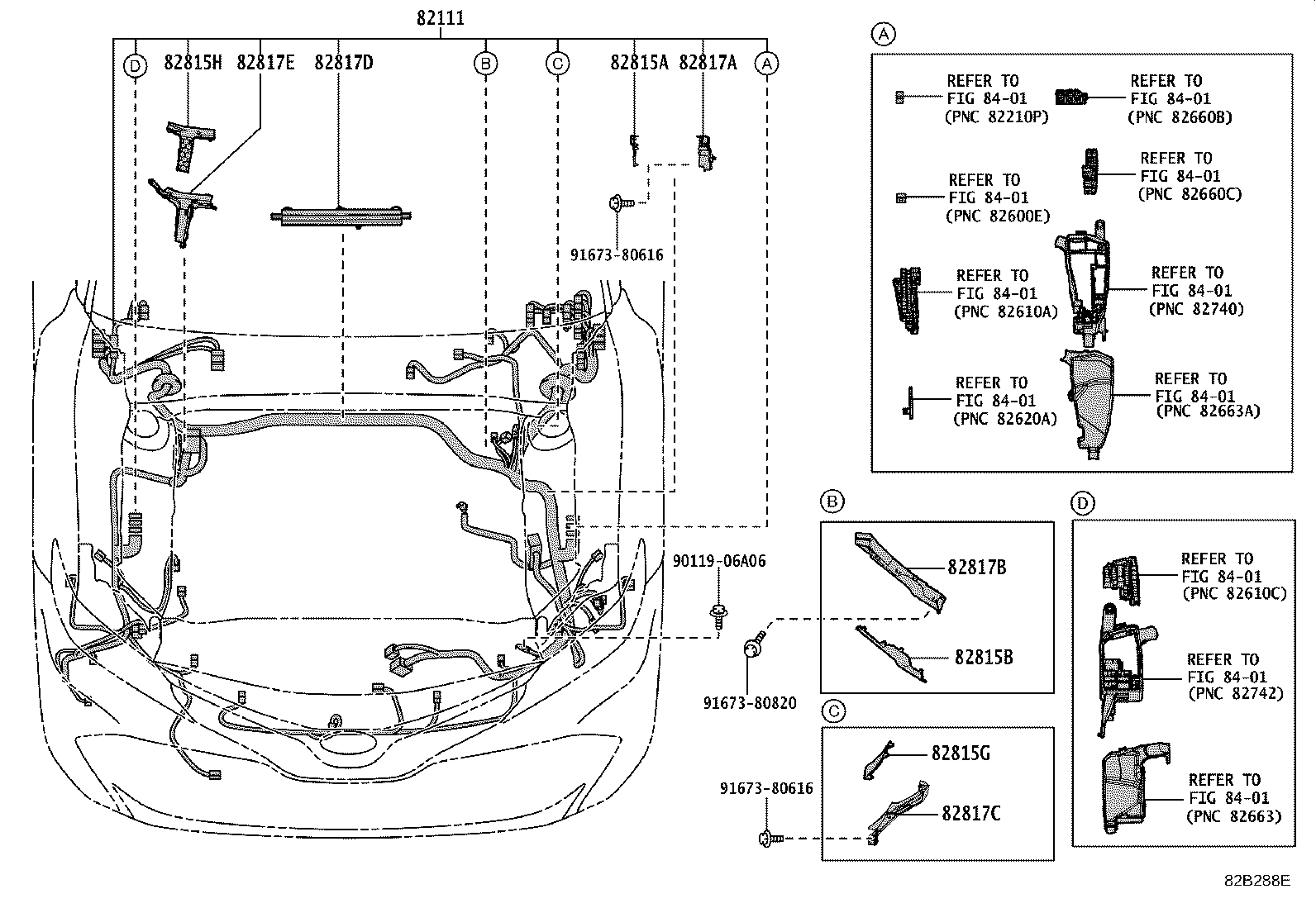 Toyota 82143-33090 WIRE, INSTRUMENT PANEL, NO.3
