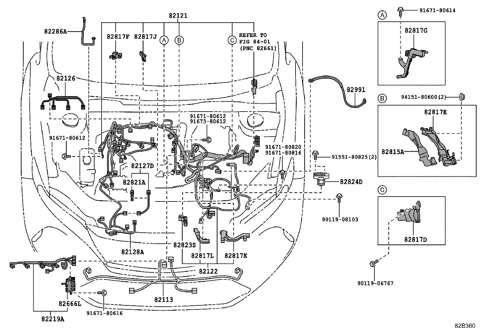 82113-48080 WIRE, ENGINE ROOM, NO.3 product image