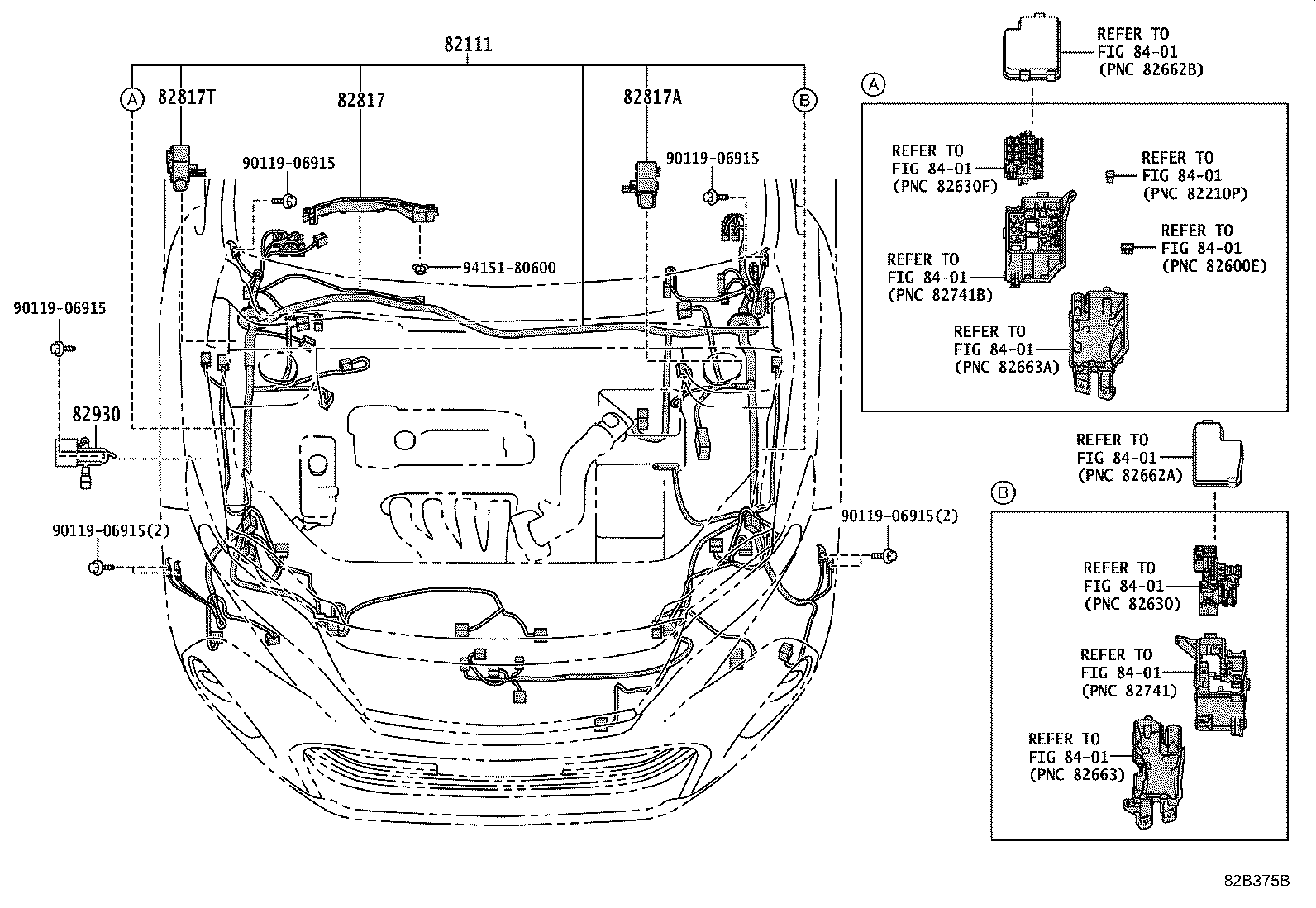 82113-48080 WIRE, ENGINE ROOM, NO.3 product image