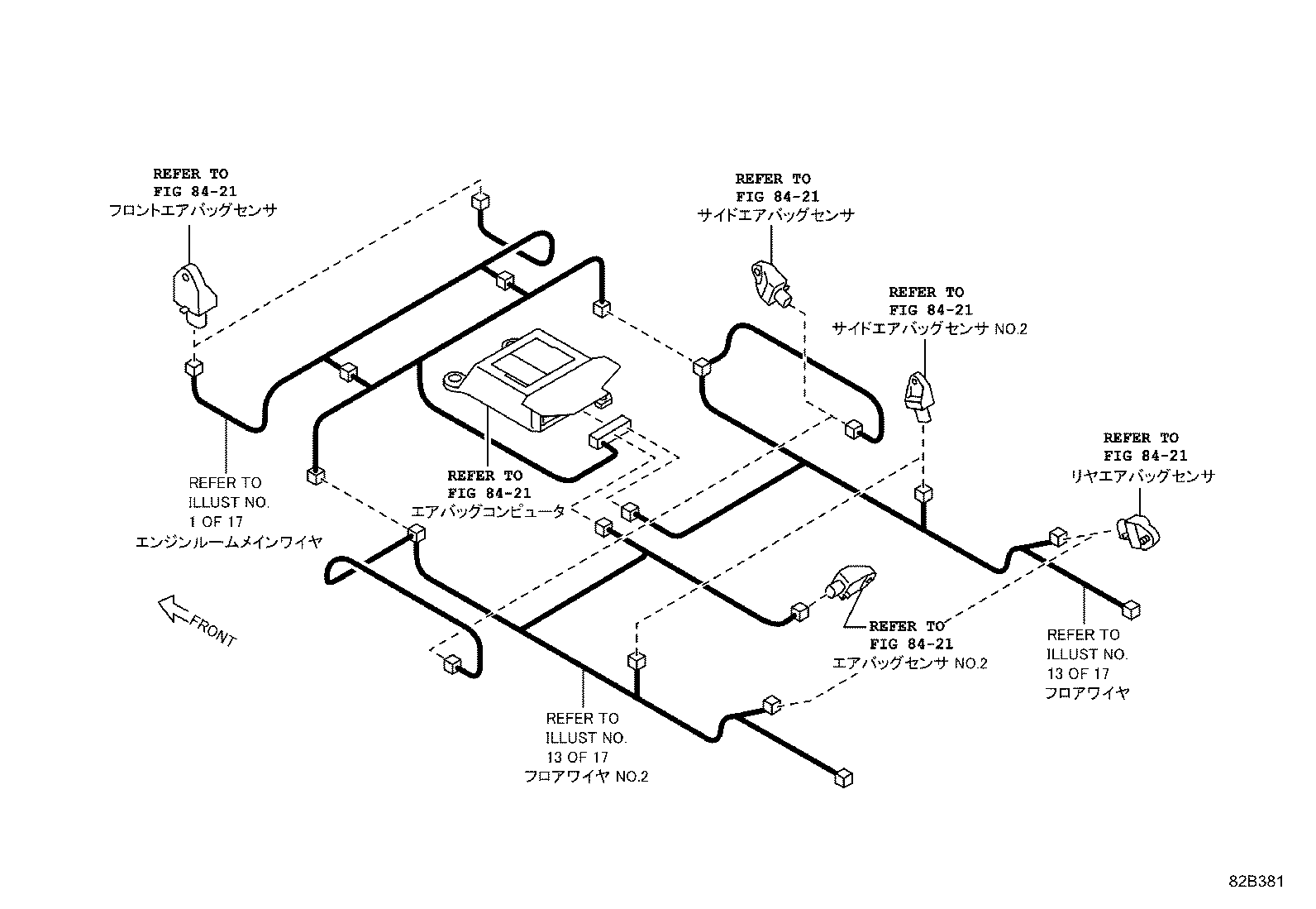 82183-18020 WIRE, LUGGAGE ROOM, NO.3 product image