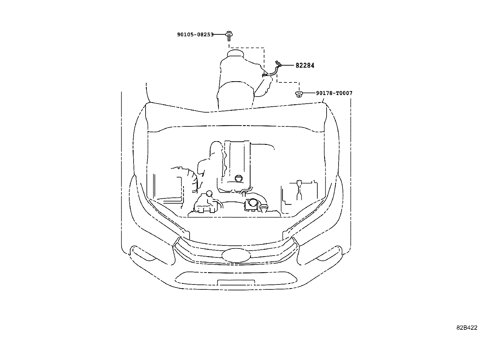 82154-KK010 WIRE, REAR DOOR, NO.2 product image