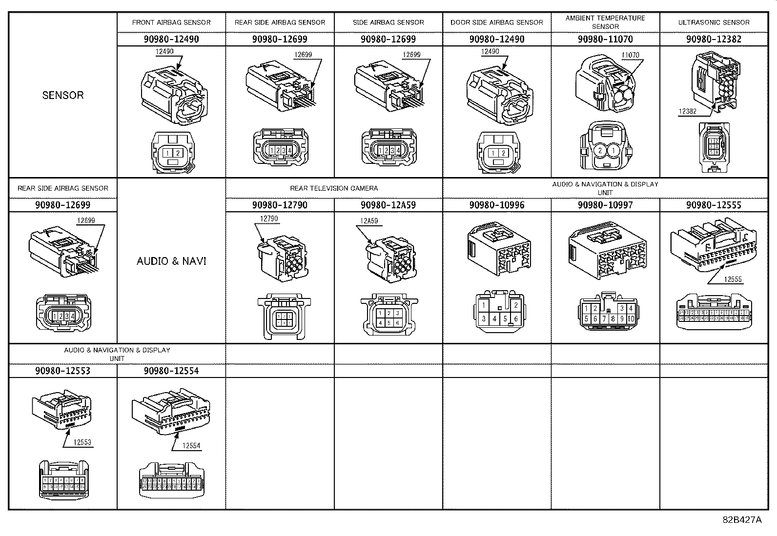 82140-02420 WIRE, INSTRUMENT PANEL, NO.2 product image