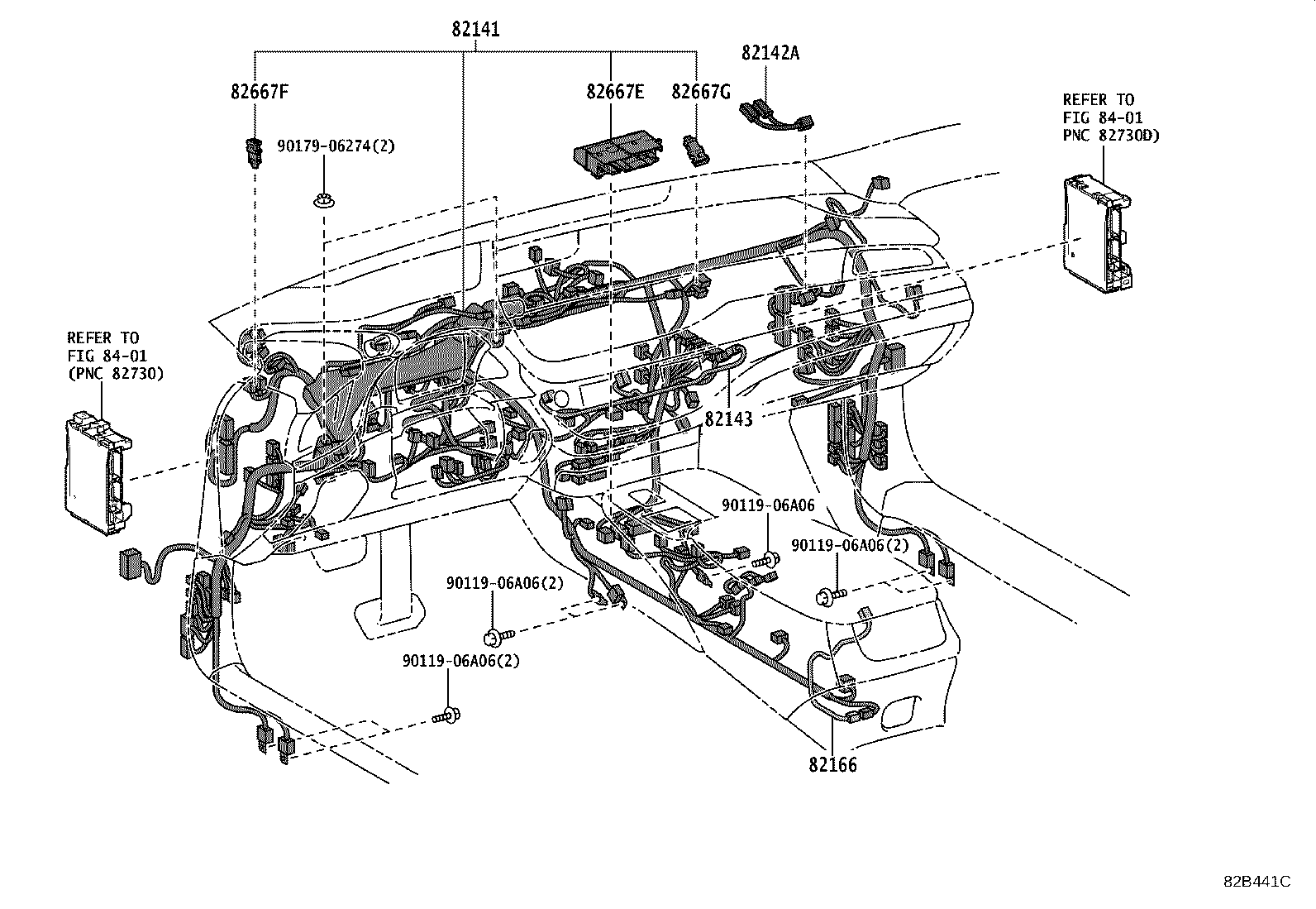 82712-50370 SUPPORT, WIRING HARNESS, NO.1 product image