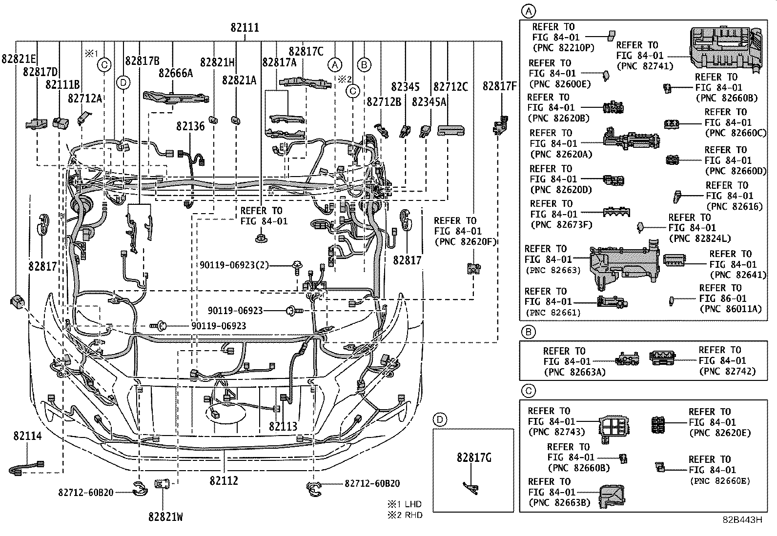 82142-6AL11 WIRE, INSTRUMENT PANEL, NO.2 product image