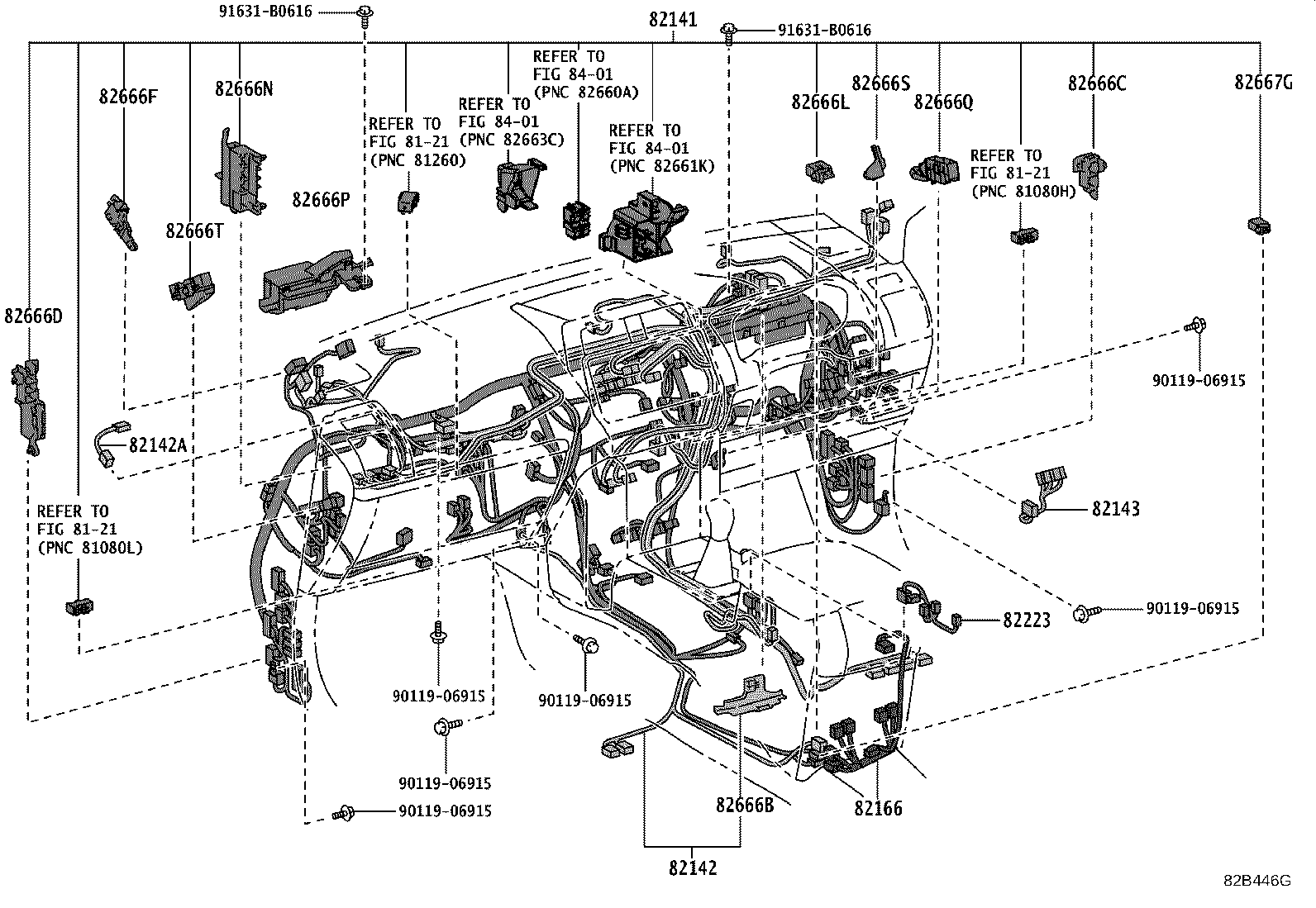 82142-6AL11 WIRE, INSTRUMENT PANEL, NO.2 product image