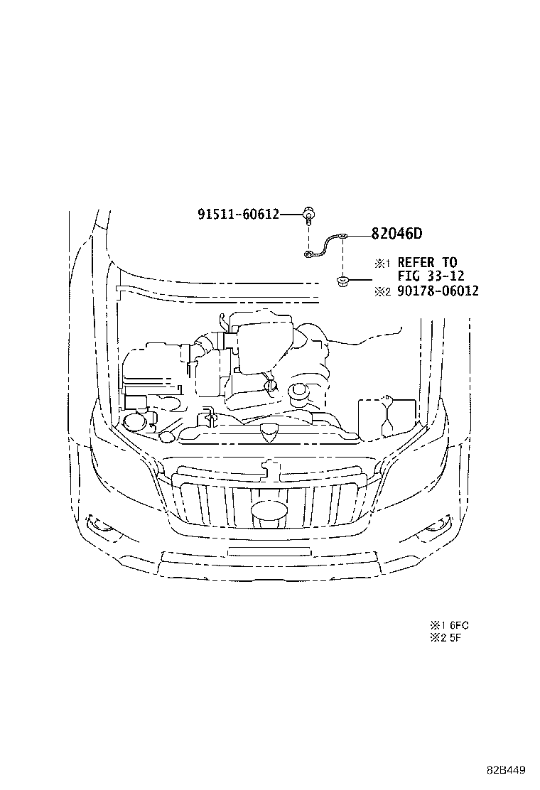 82712-60B70 SUPPORT, WIRING HARNESS product image