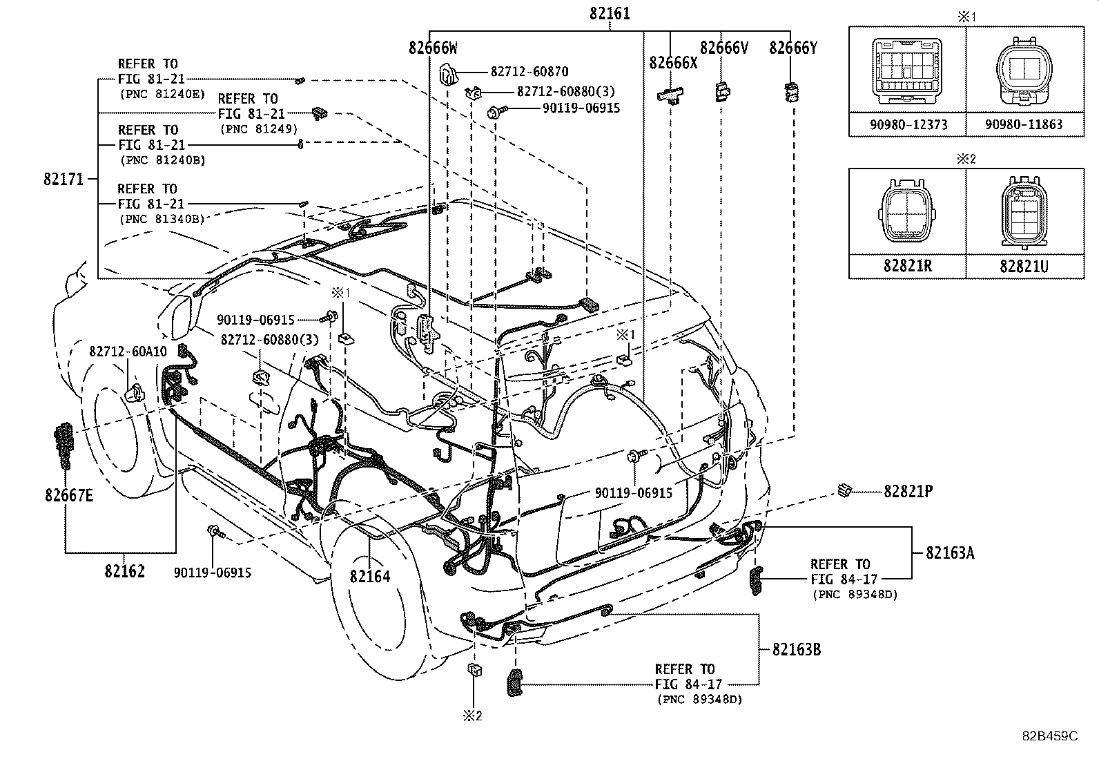82142-6AL11 WIRE, INSTRUMENT PANEL, NO.2 product image
