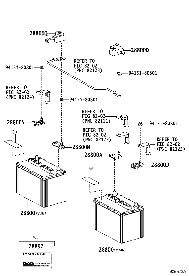 28800-76091 BATTERY product image