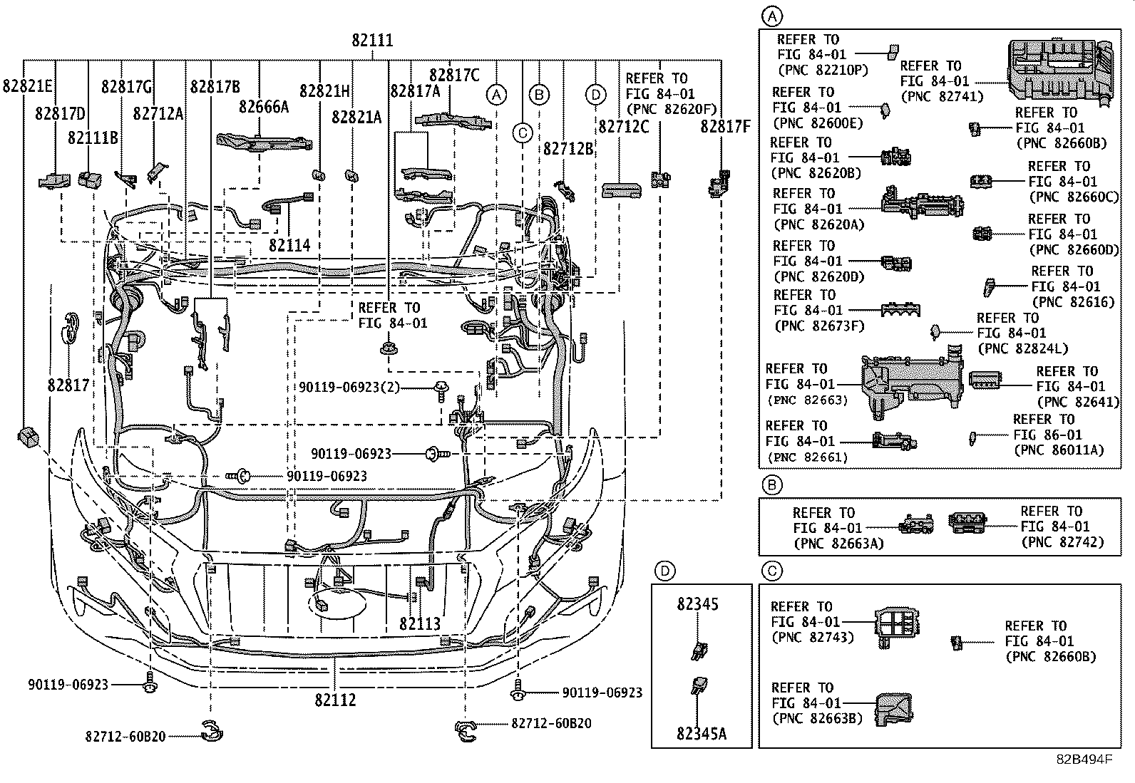 82142-6AL33 WIRE, INSTRUMENT PANEL, NO.2 product image