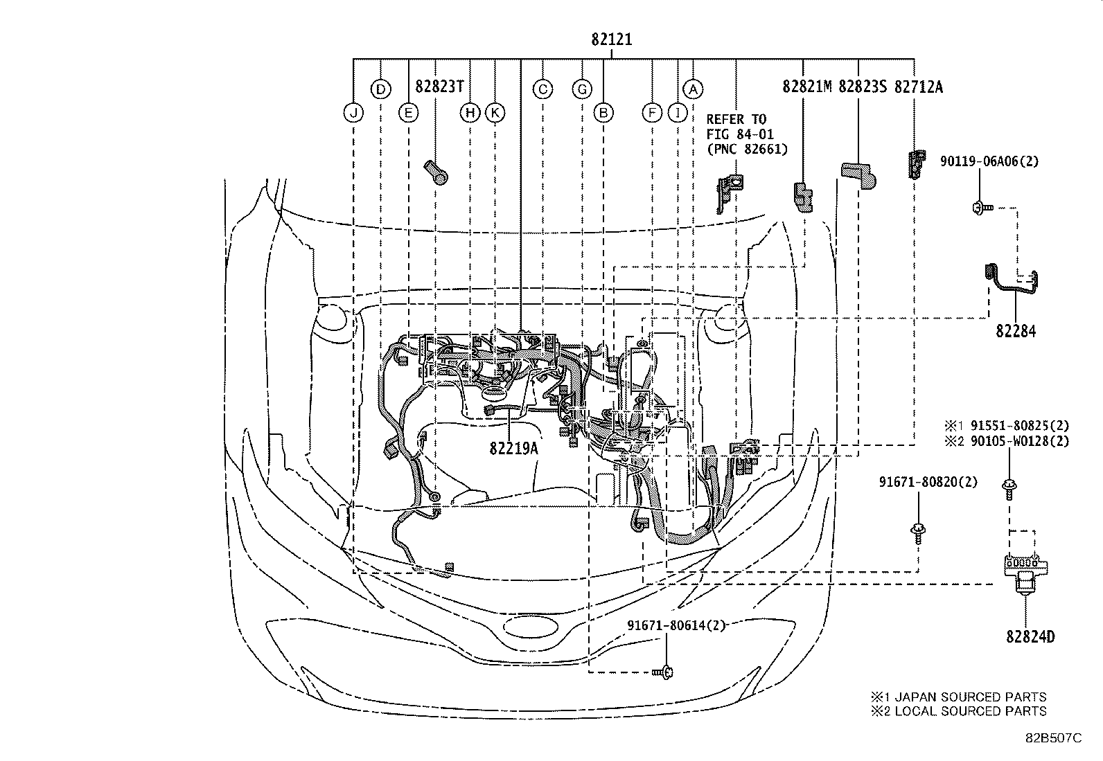 82817-0R580 PROTECTOR, WIRING HARNESS, NO.24 product image