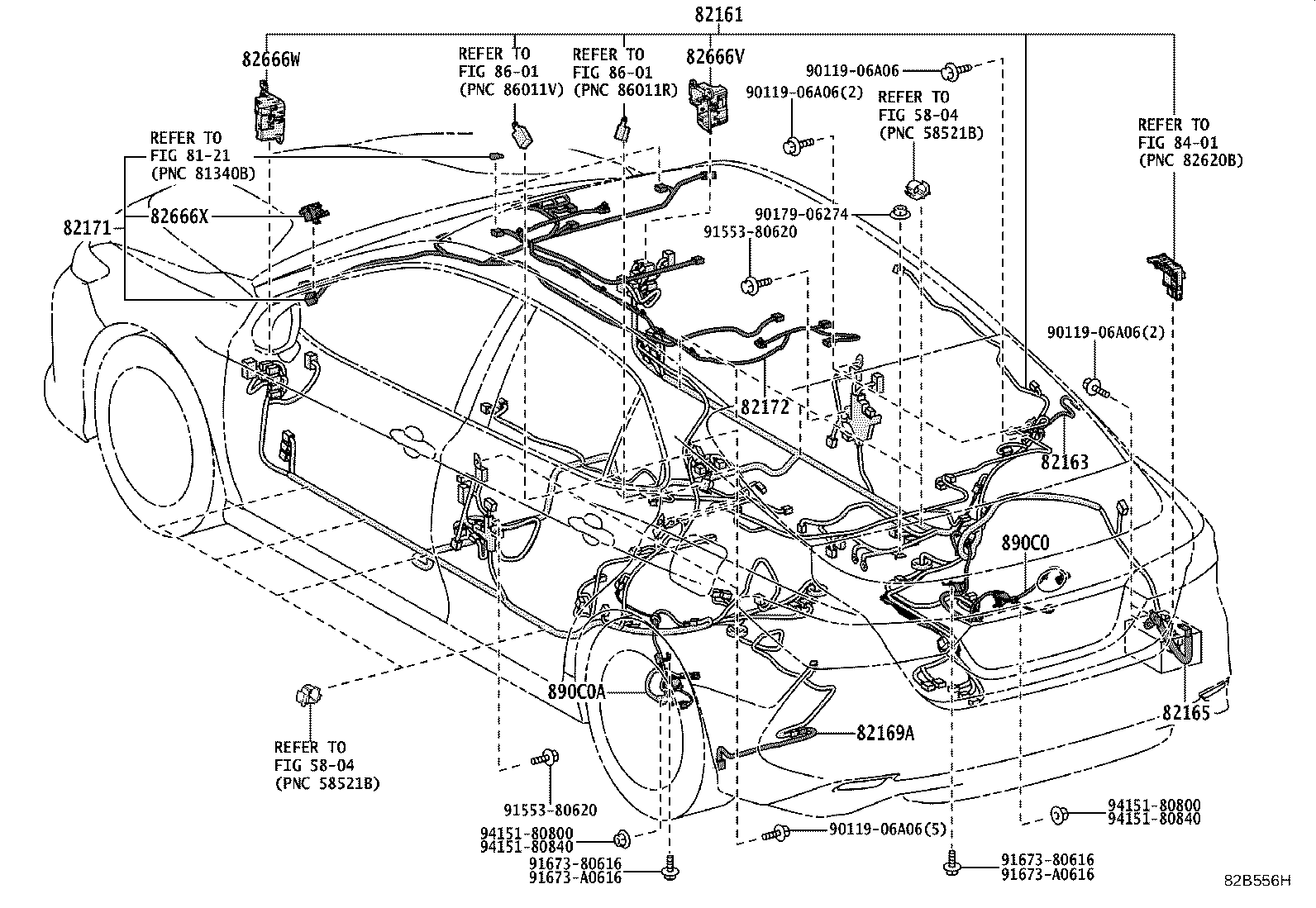 82817-0R580 PROTECTOR, WIRING HARNESS, NO.24 product image