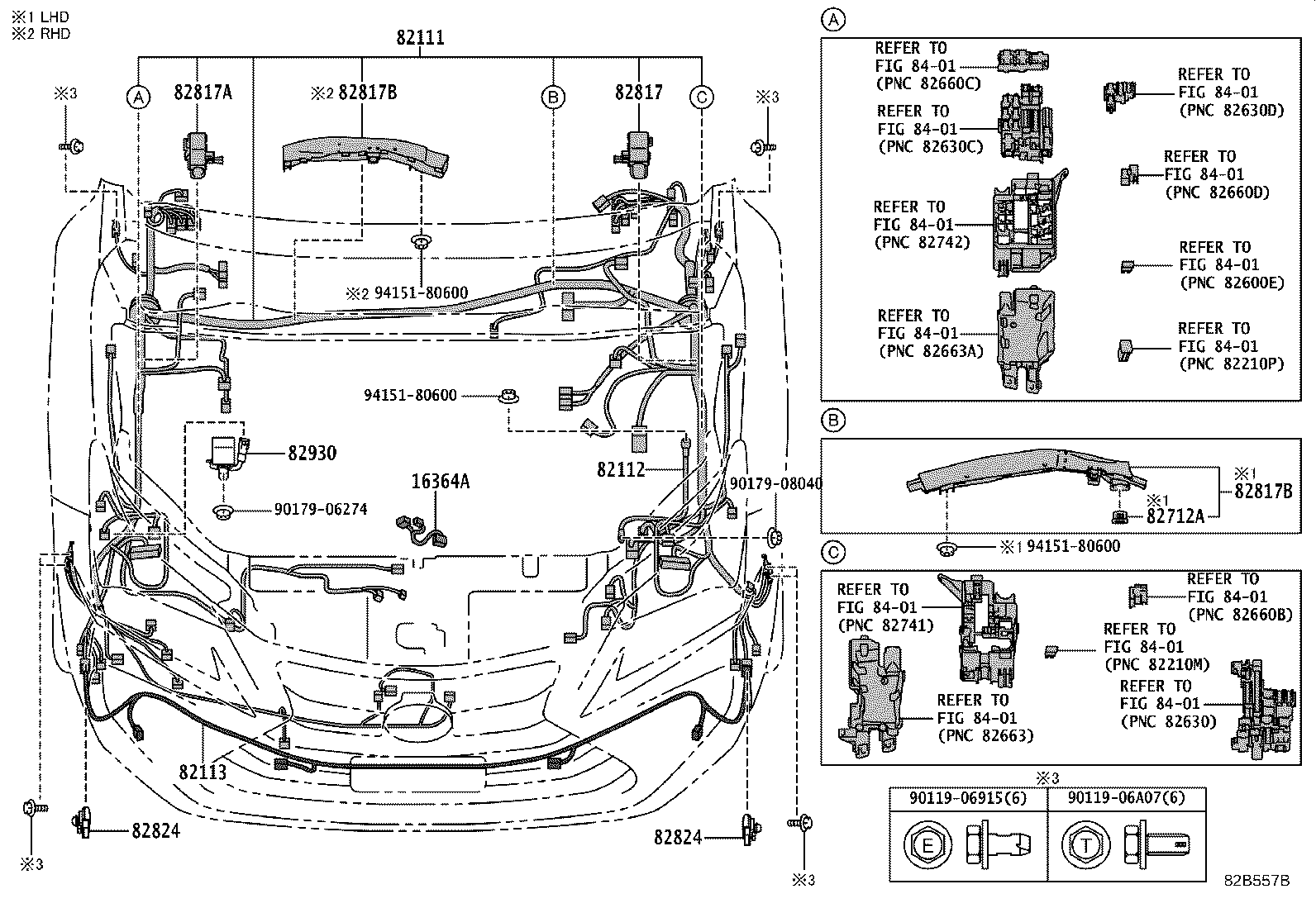 82191-78080 WIRE, FRONT SEAT, RH product image