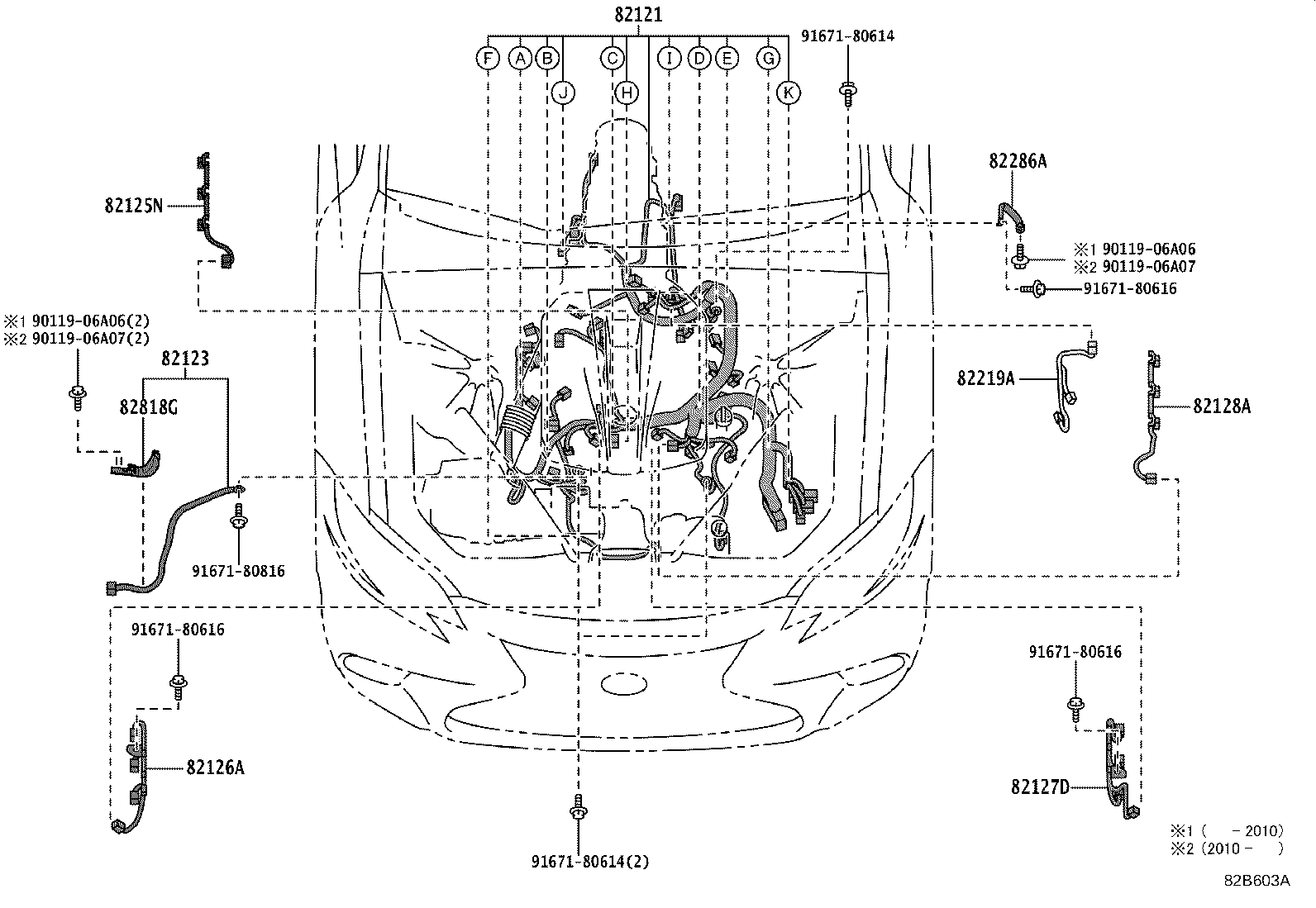 82712-50370 SUPPORT, WIRING HARNESS, NO.1 product image