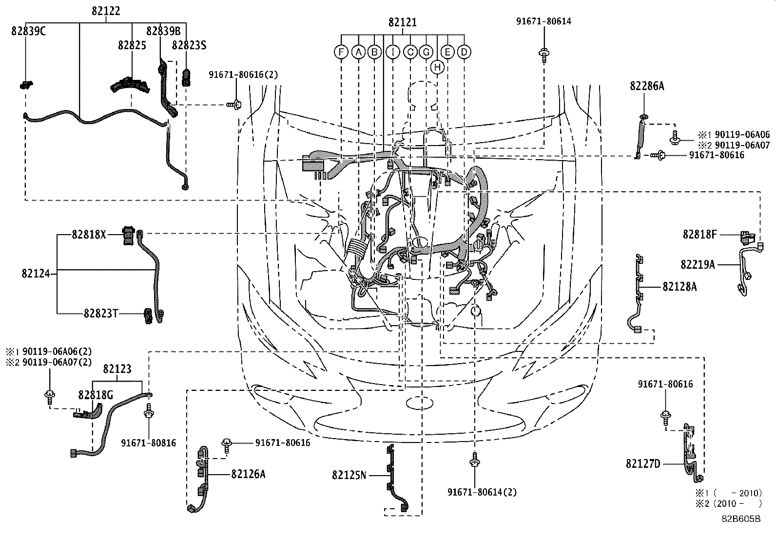 82712-50370 SUPPORT, WIRING HARNESS, NO.1 product image