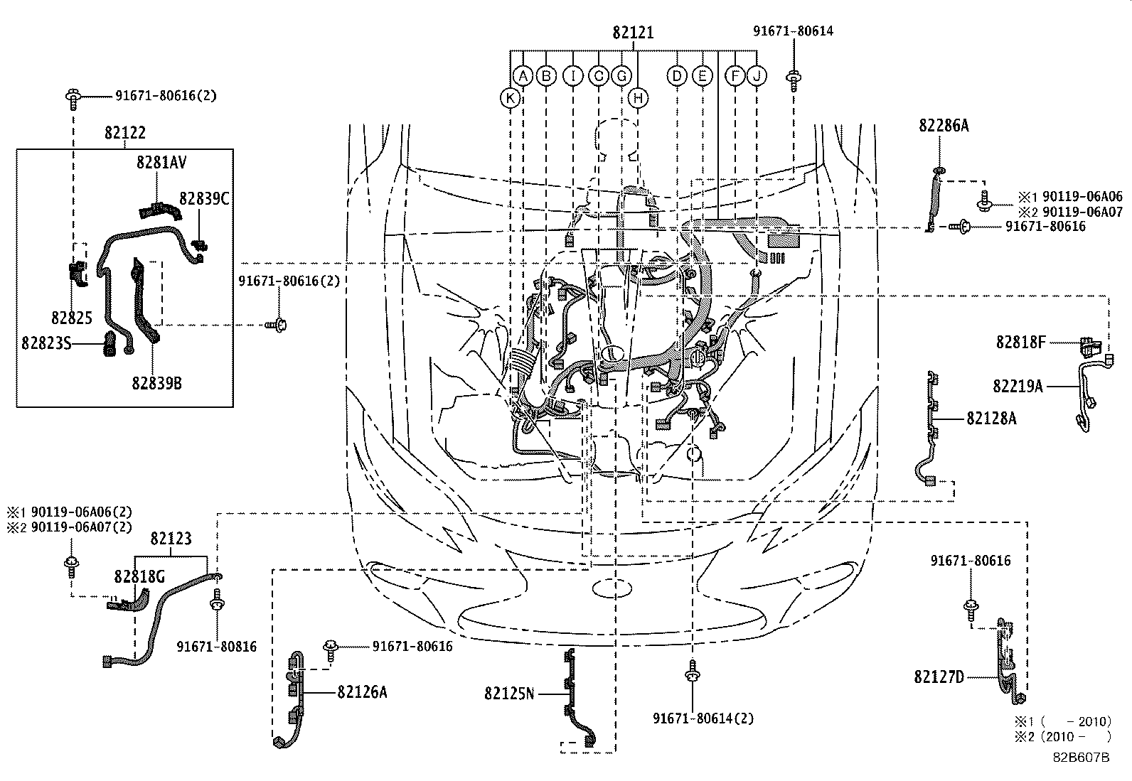 82191-50720 WIRE, FRONT SEAT, RH product image
