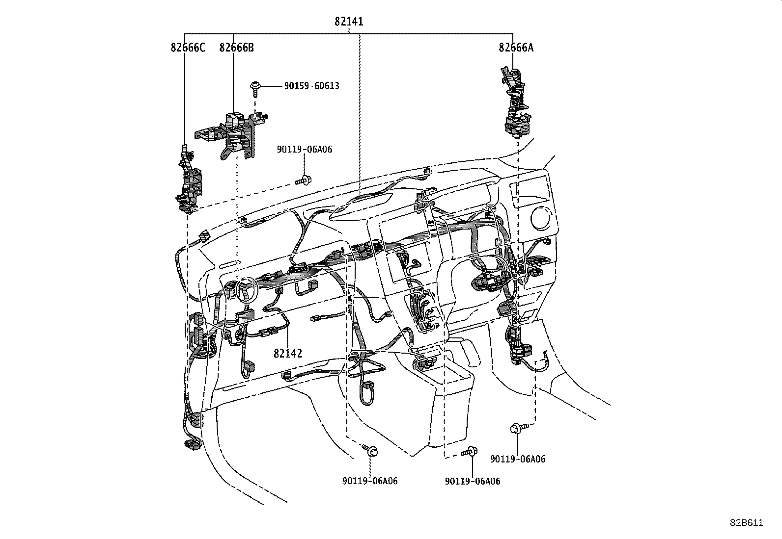 82824-15040 CONNECTOR, WIRING HARNESS product image