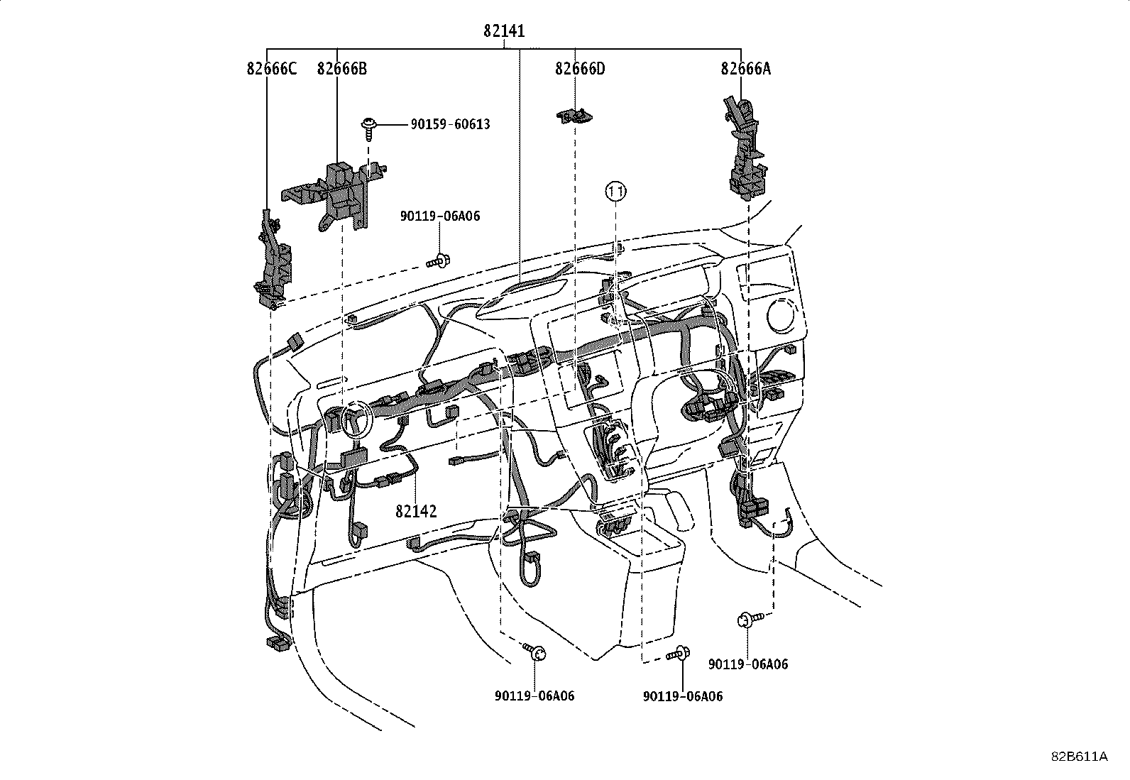 82817-15210 PROTECTOR, WIRING HARNESS, NO.1 product image
