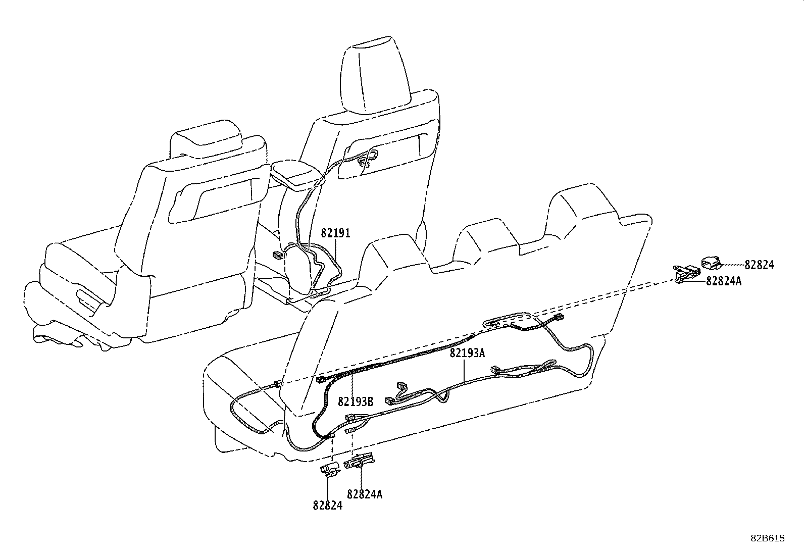 82824-15040 CONNECTOR, WIRING HARNESS product image