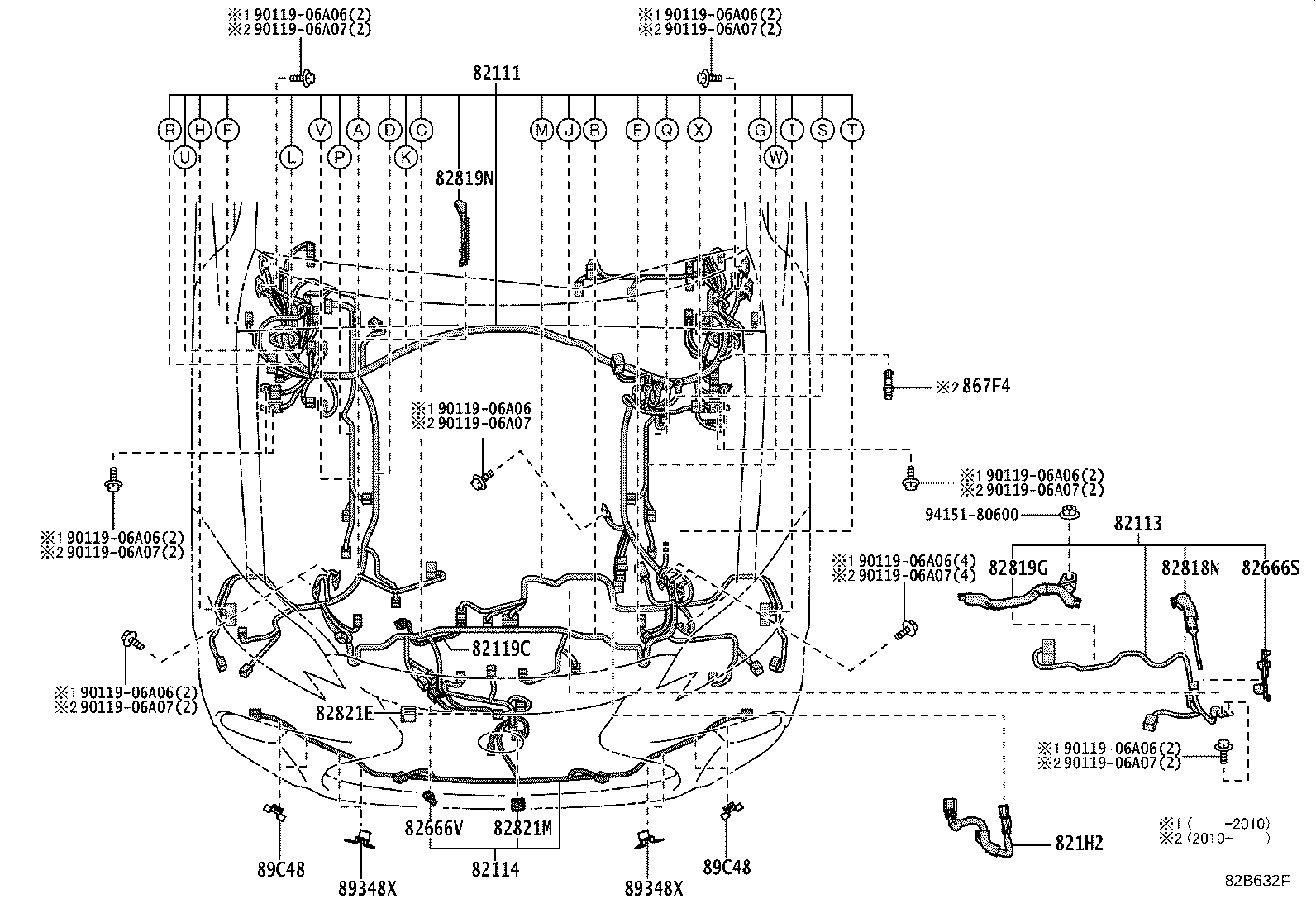 82191-50720 WIRE, FRONT SEAT, RH product image