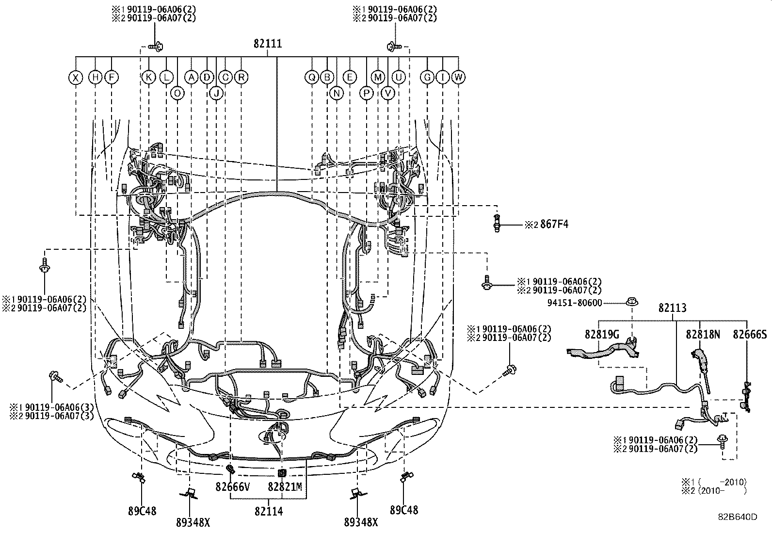 82191-50720 WIRE, FRONT SEAT, RH product image