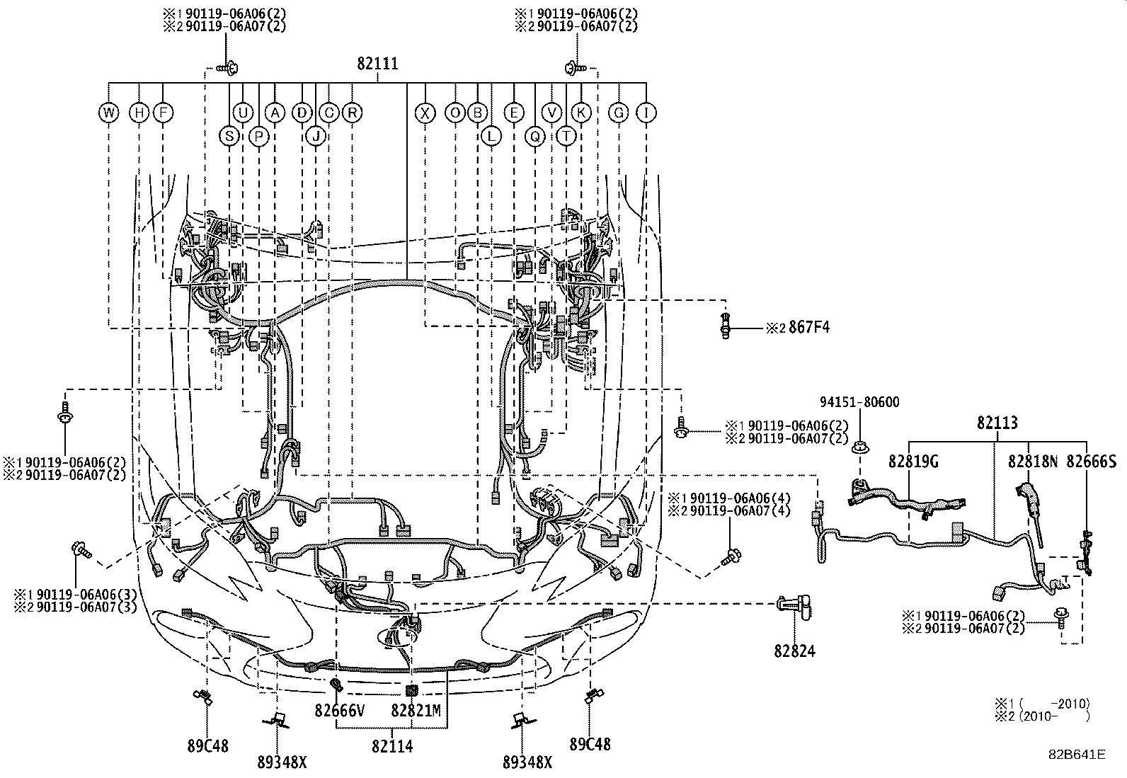 82191-50720 WIRE, FRONT SEAT, RH product image