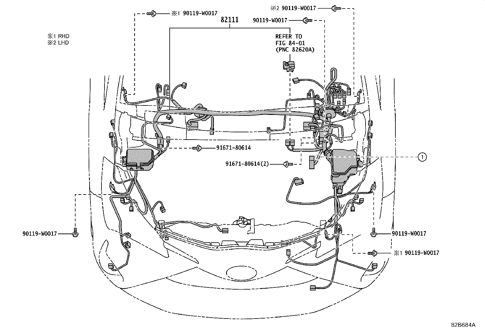 82817-02780 PROTECTOR, WIRING HARNESS, NO.2 product image