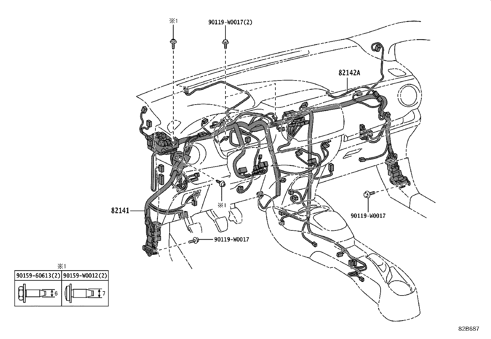 82817-02780 PROTECTOR, WIRING HARNESS, NO.2 product image