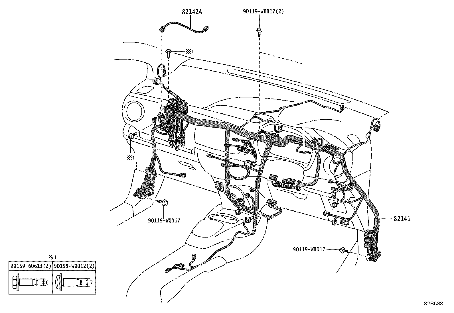 82817-02780 PROTECTOR, WIRING HARNESS, NO.2 product image