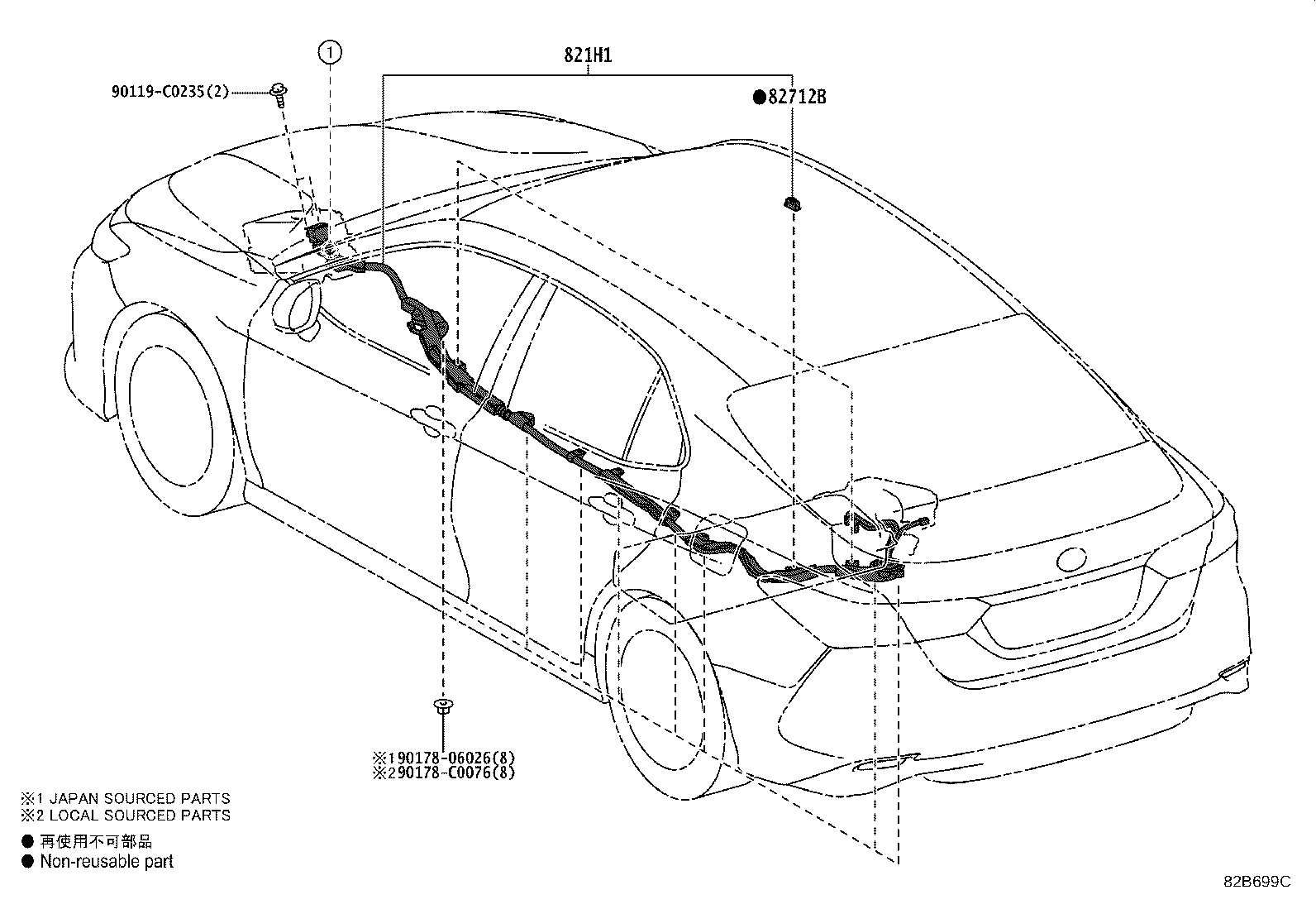 82121-06J02 WIRE, ENGINE product image