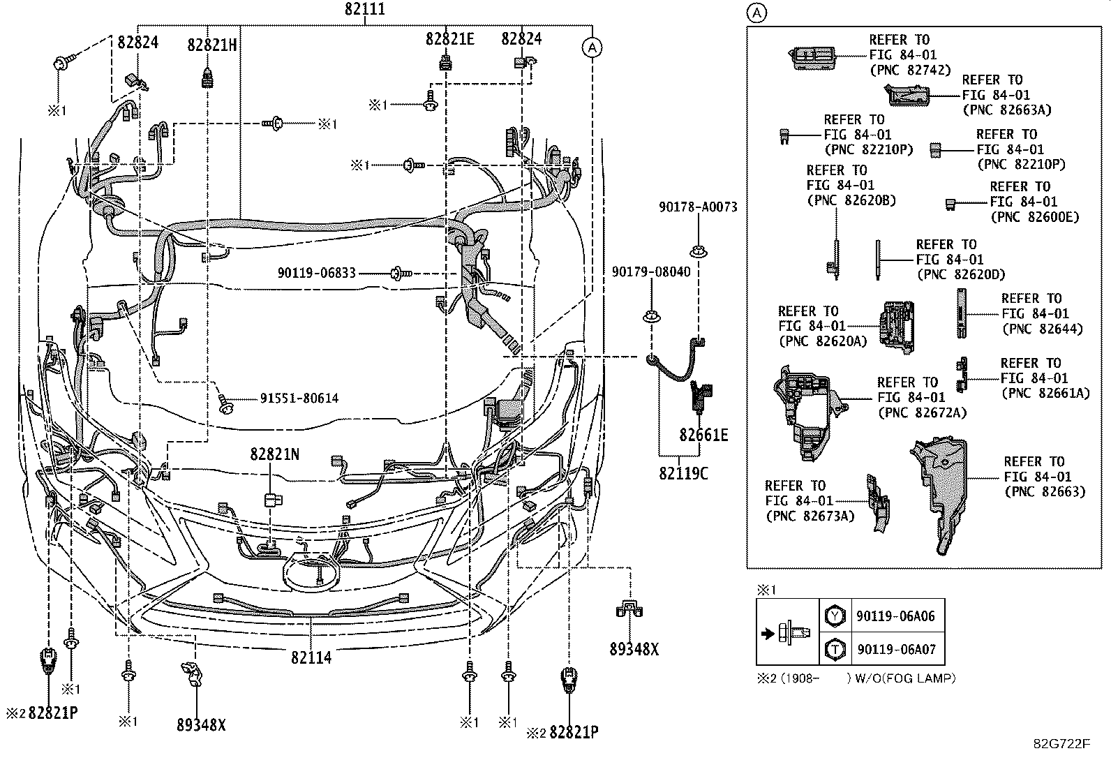 82194-48060 WIRE, REAR SEAT, LH product image