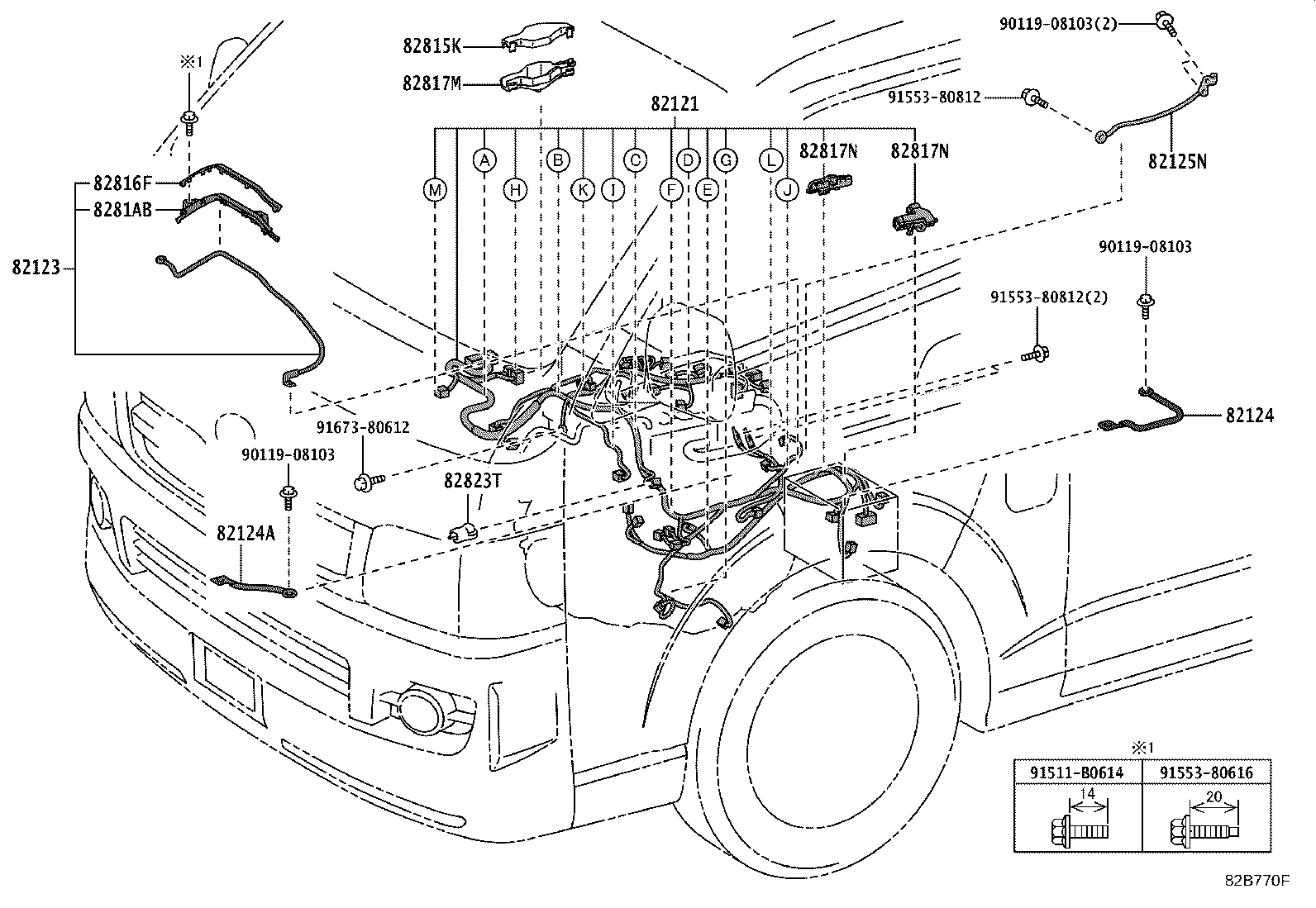 82020-V3142 HARNESS ASSY, WIRING COWL TO HEADLAMP product image