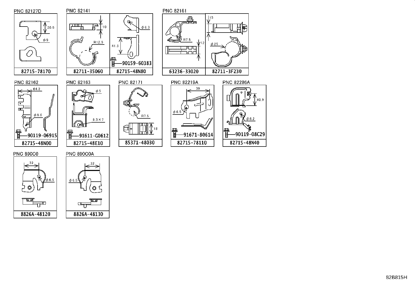 82142-48P50 WIRE, INSTRUMENT PANEL, NO.2 product image
