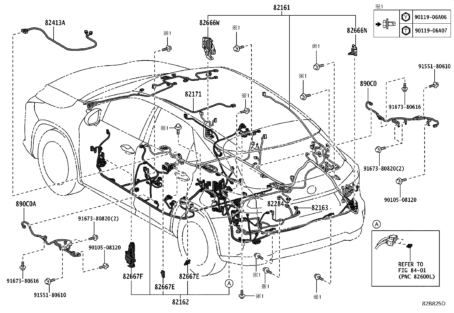 82193-48110 WIRE, REAR SEAT, RH product image