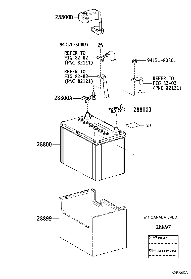 Toyota 28800-31291 BATTERY