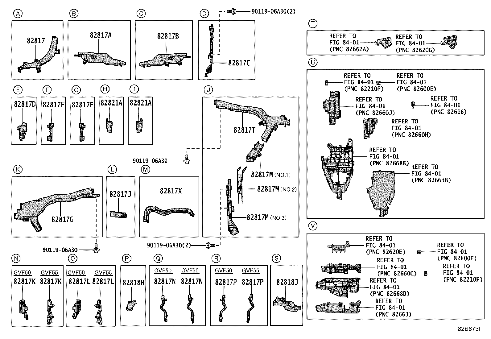 82712-50370 SUPPORT, WIRING HARNESS, NO.1 product image